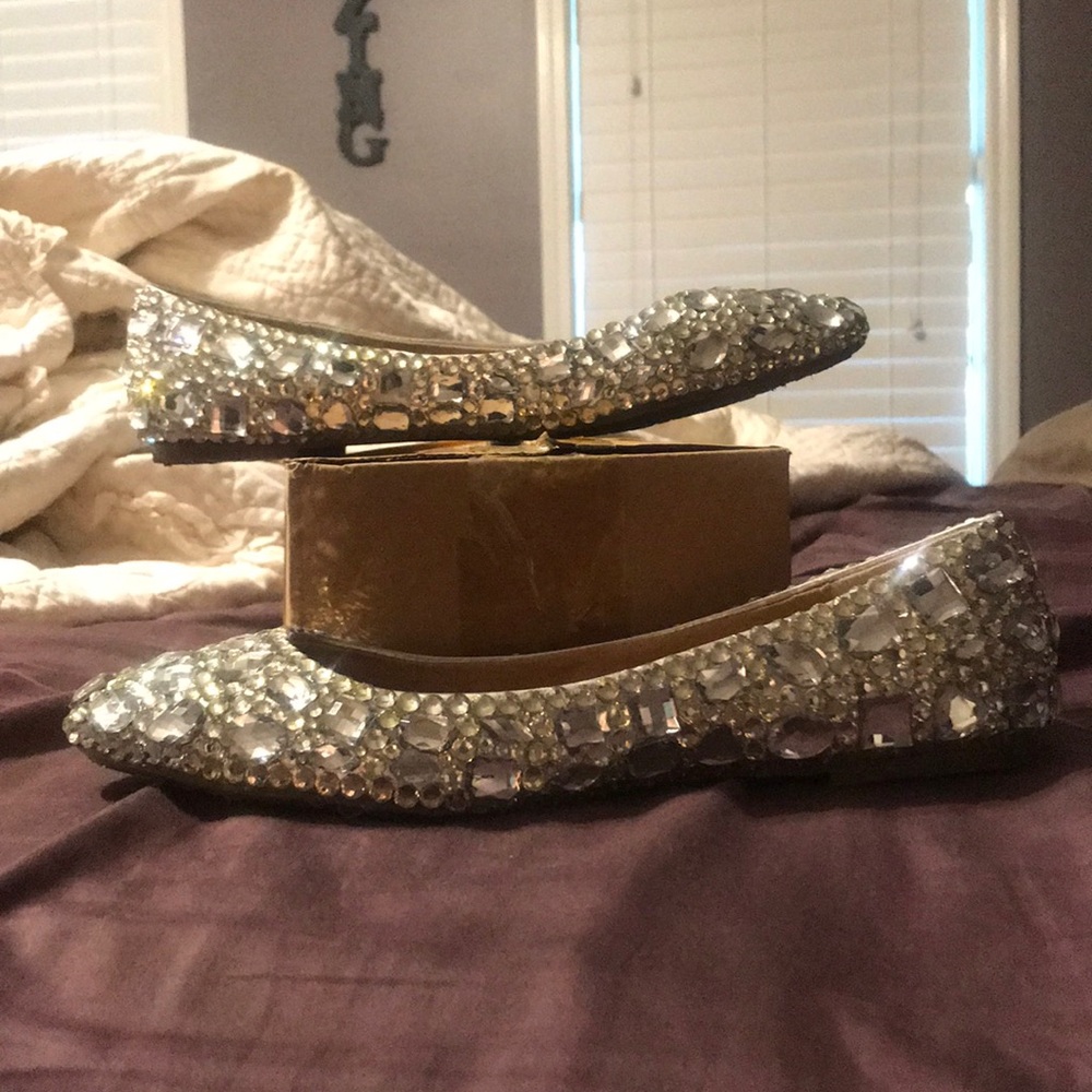 Jeweled ballet flats